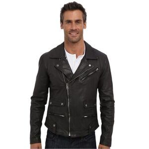 LUCKY BRAND $449 BLACK  LABEL LEATHER JACKET 
Size XL